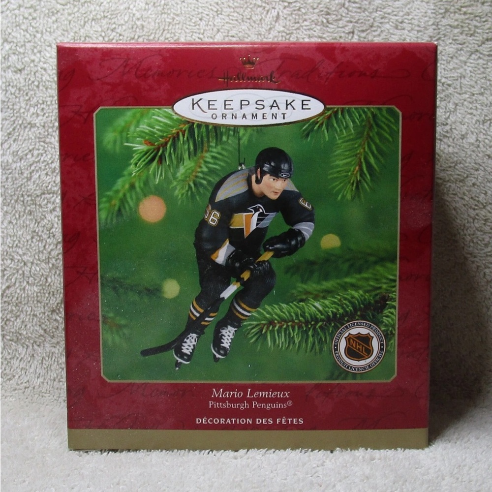 Hallmark Keepsake Ornament 2001 Mario Lemieux Pittsburgh Penguins Collectible